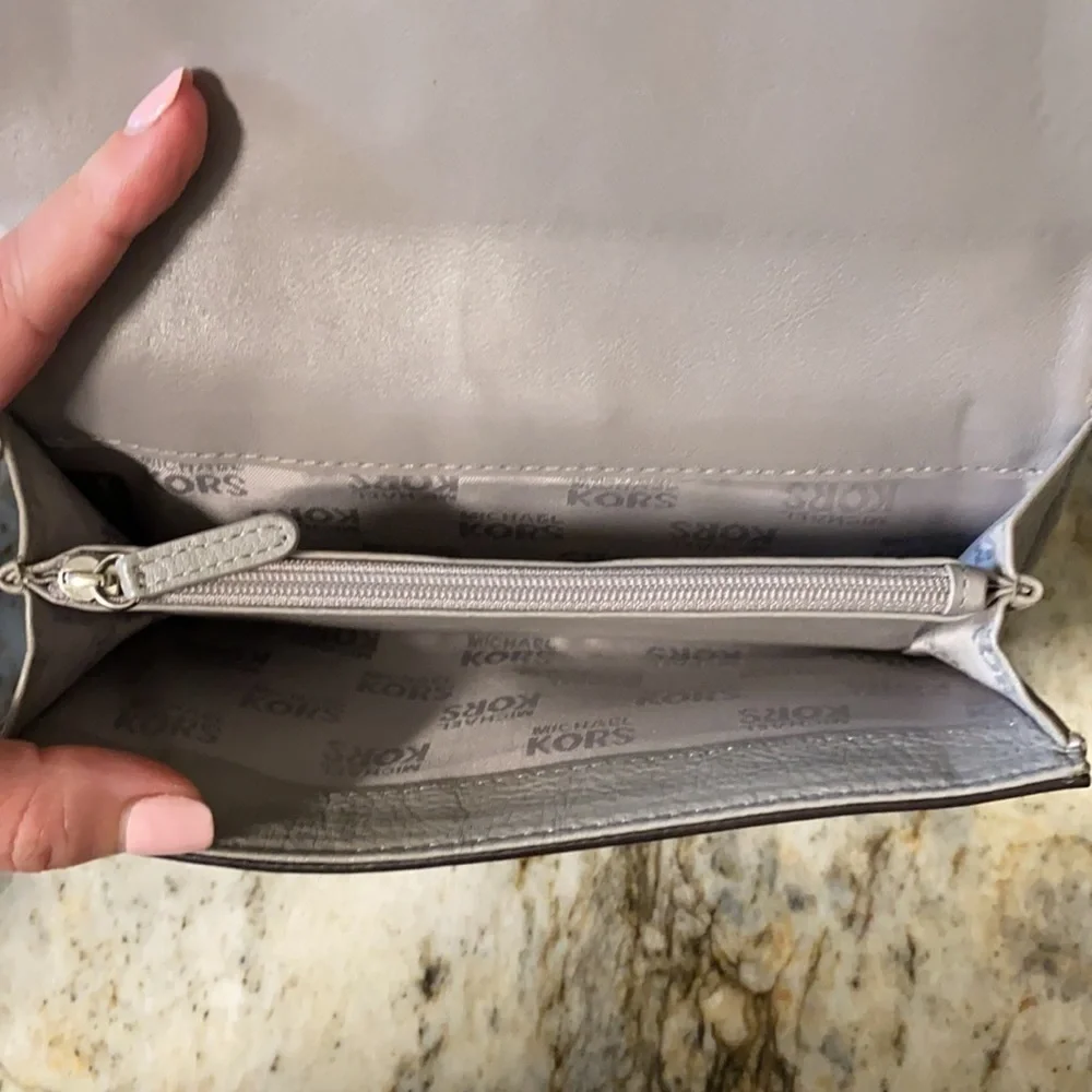 Unique Large Grey Michael Kors Wallet
